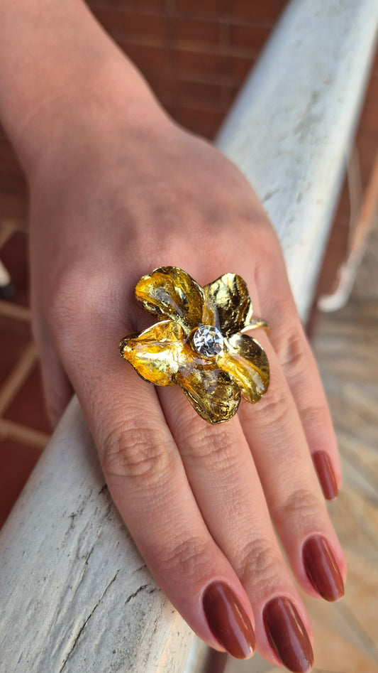 Anel Hortênsia Swarovski