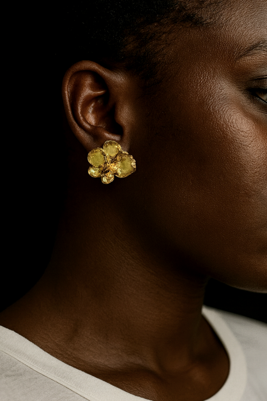 Brincos Mini Phalaenopsis Gold